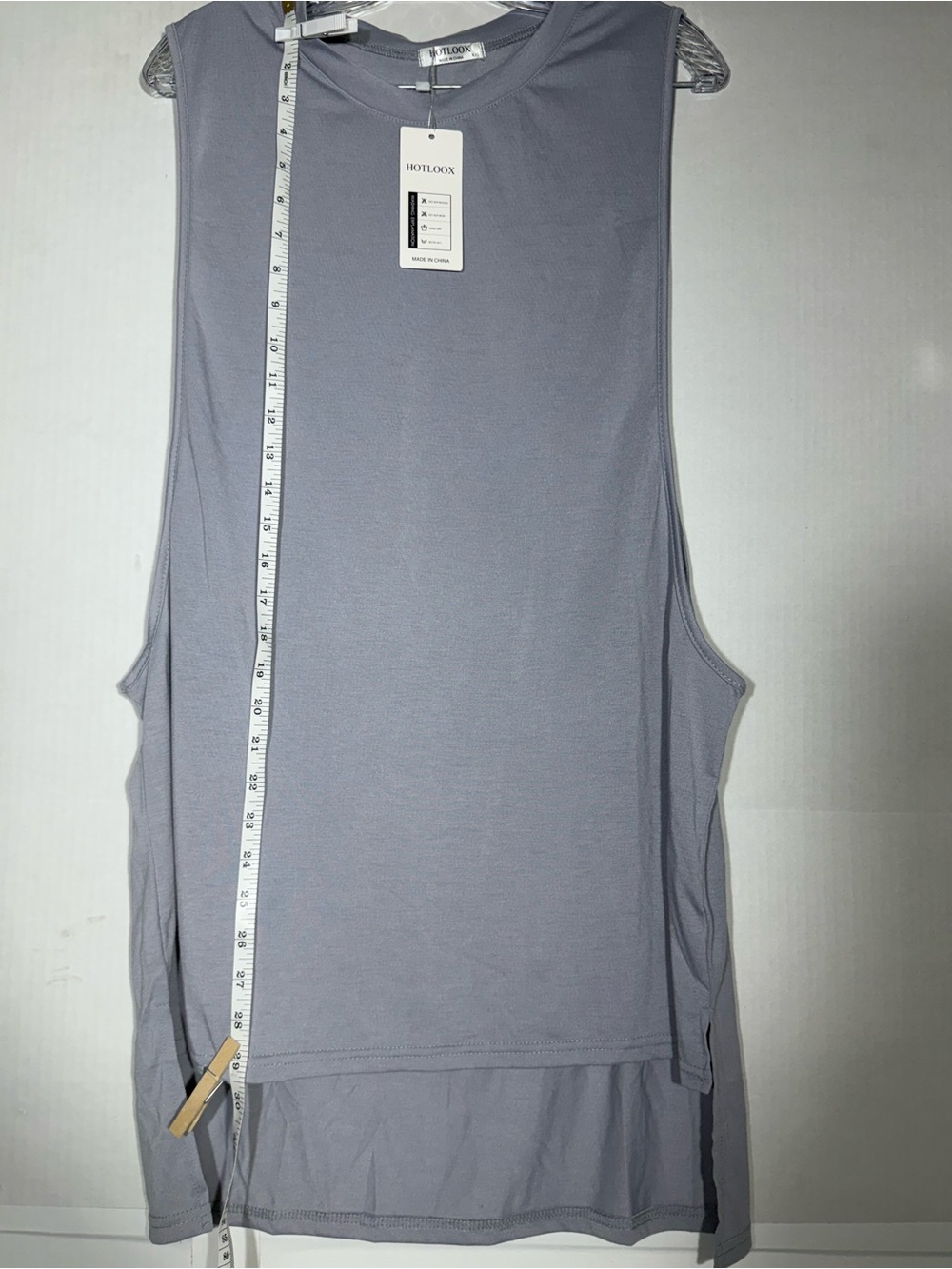 Hotloox Hi-low Tank Gray Women’s XXL